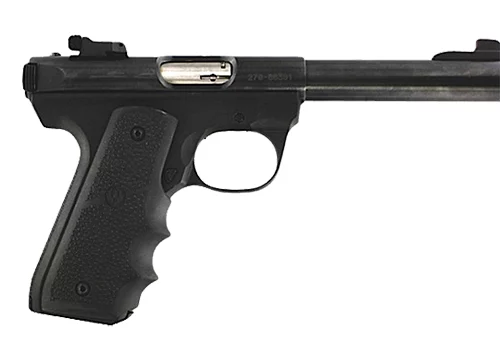 Hogue 82080 Rubber Grip Black Rubber for Ruger Mark II 22/45