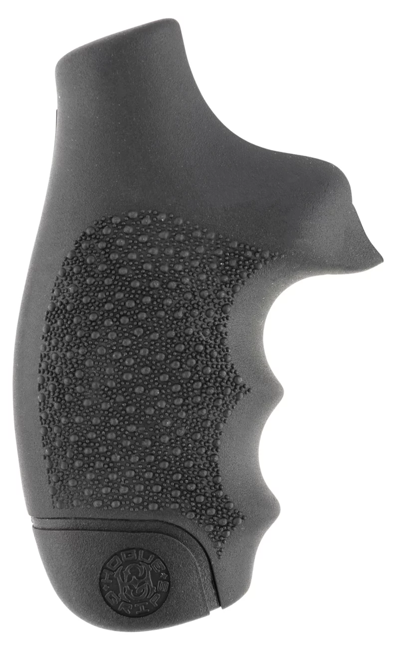 Hogue 60100 Monogrip Cobblestone Black Nylon with Finger Grooves for S&W J Frame with Round Butt