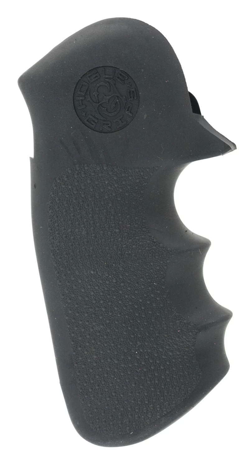 Hogue 47000 Monogrip Finger Grooves Black Rubber with Finger Grooves for Colt King Cobra, Anaconda