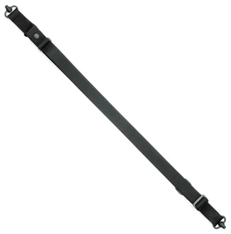 GrovTec US Inc GTSL53 Three Point Tactical made of Black Webbing with 1.25" W & Adjustable Design for Rifle/Shotgun