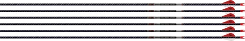 EASTON ARROW 5MM FMJ 300 W/ HO - 6-PACK W/ 2" BLAZER VANES
