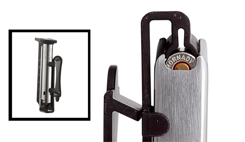 Versacarry 2843 Versacarrier Magazine Carrier IWB/OWB Belt Clip Mount, Fits Single Stack 40 S&W