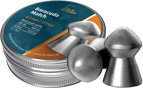 H&N BARACUDA MATCH 177 10.65 - GRAIN 400 PACK 4.5MM HEAD SIZE