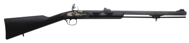 Traditions R3200850 Deerhunter 50 Cal 24" Flintlock Blued Black Synthetic Stock
