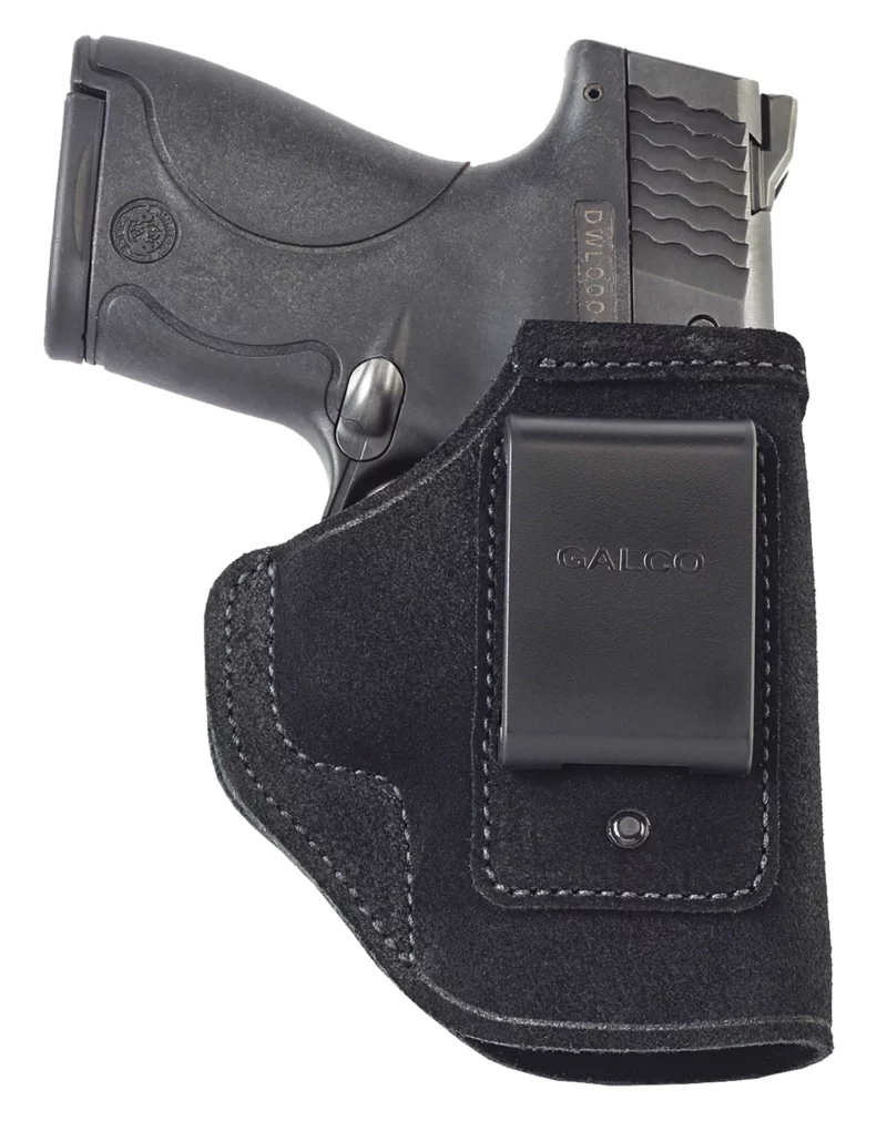 Galco STO266B Stow-N-Go IWB Black Leather Belt Clip Fits 1911 4-4.25" Barrel Right Hand