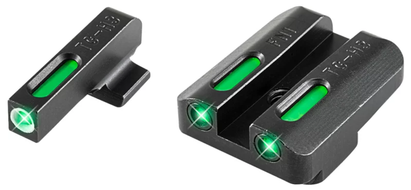 TruGlo TG13FN2A TFX Black | Green Tritium & Fiber Optic White Outline Front Sight Green Tritium & Fiber Optic Rear Sight