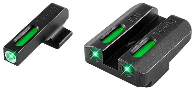 TruGlo TG13FN3A TFX Black | Green Tritium & Fiber Optic White Outline Front Sight Green Tritium & Fiber Optic Rear Sight