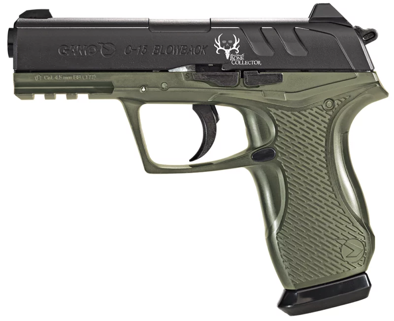 Gamo 611139354 C-15 Bone Collector Tactical CO2 177 16+1 OD Green Polymer Grips