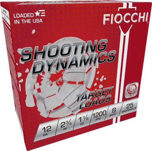FIOCCHI 12GA 2.75" 1-1/8OZ #8 - 1200FPS 250RD CASE LOT