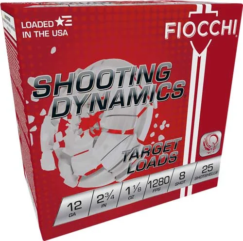 FIOCCHI 12GA 2.75" 1-1/8OZ #8 - 1280FPS 250RD CASE LOT