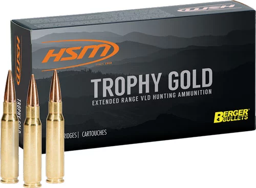 HSM TROPHY GOLD 264 WIN MAG - 130GR BERGER VLD 20RD 20BX/CS