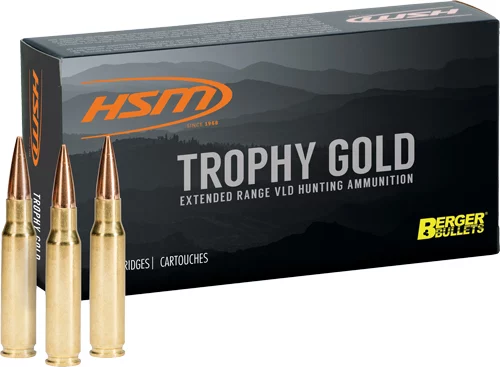 HSM TROPHY GOLD 6.5X55 MAUSER - 140GR BERGER VLD 20RD 25BX/CS