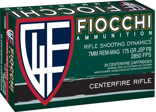 FIOCCHI 7MM REM MAG 175GR - INTERLOCK FB 20RD 10BX/CS