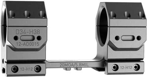 AUDERE SCOPE MOUNT ADVERSUS - 34MM HIGH 20MOA BLACK - Image 4