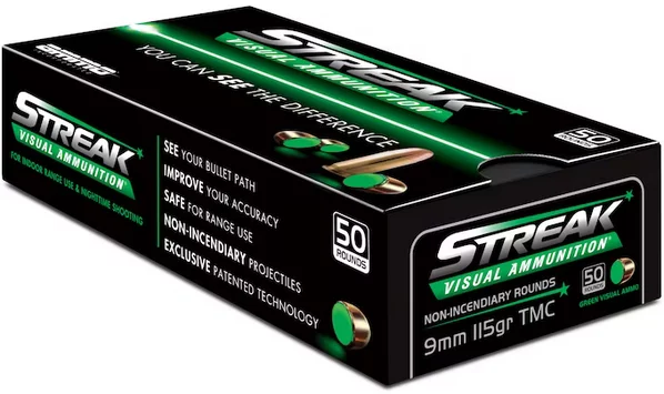AI STREAK 9MM 115GR TMC GREEN 50/20