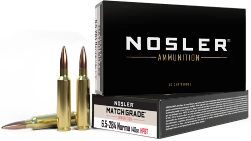NOSLER MATCH 6.5X284 NORMA - 140GR CUSTOM HPBT 20RD 10BX/CS