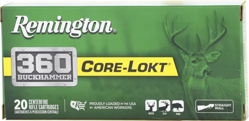 REMINGTON 360 BUCKHAMMER 180GR - CORE-LOKT SP 20RD 10BX/CS