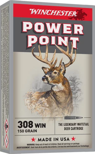 WINCHESTER SUPER-X 308 WIN - 150GR POWER POINT 20RD 10BX/CS