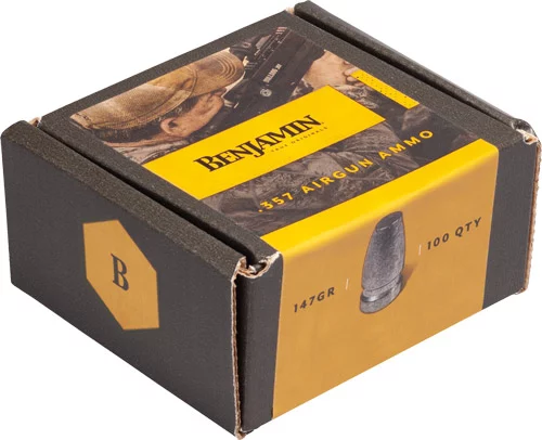 BENJAMIN 357 CALIBER PELLETS - 147 GRAIN FLAT NOSE 100 PACK