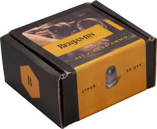 BENJAMIN 457 CALIBER PELLETS - 279 GRAIN FLAT NOSE 50 PACK