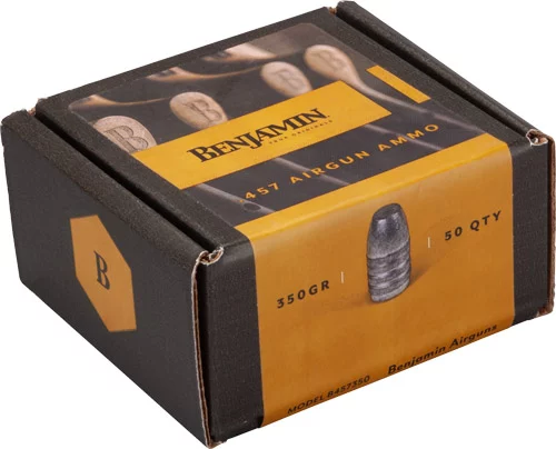 BENJAMIN 457 CALIBER PELLETS - 350 GRAIN FLAT NOSE 50 PACK