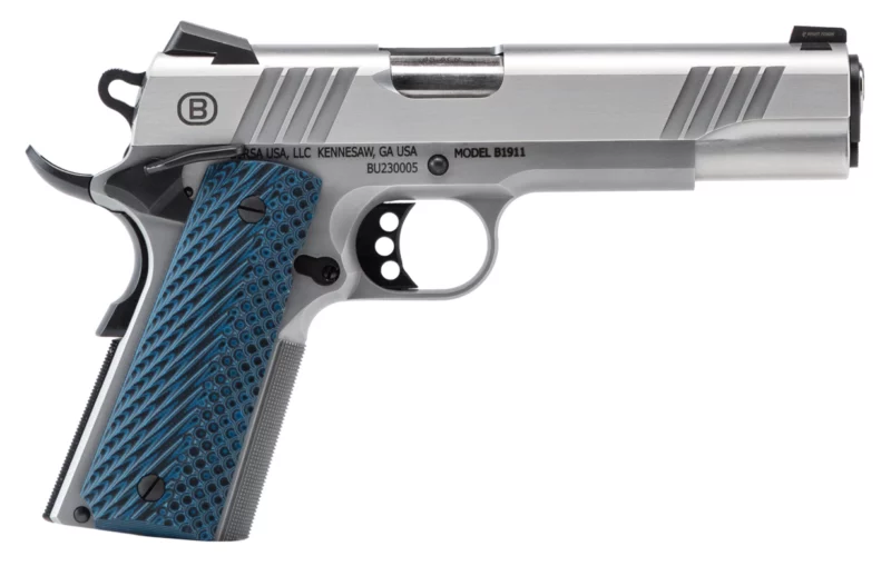 BERSA B1911 45ACP 5 BRUSHED SS NS 8RD