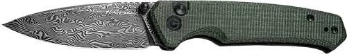 CIVIVI KNIFE ALTUS 2.97" - GREEN MICARTA/BLACK DAMASCUS