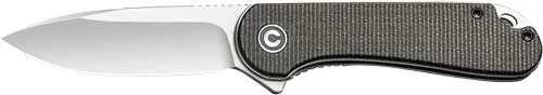 CIVIVI KNIFE ELEMENTUM 2.96" - GREEN MICARTA/SATIN D2 LNR LCK