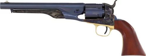 CIMARRON 1860 ARMY FLUTED 8" - 44 CAL CHARCOAL BLUED WALNUT - Image 2