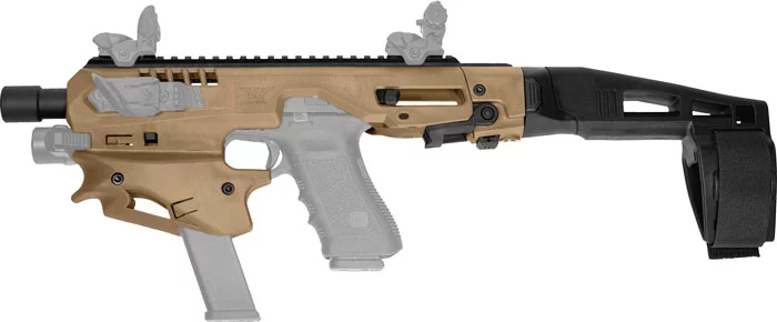 CAA MCK MICRO CONVERSION KIT - FOR GLOCK 45ACP BRACE FDE