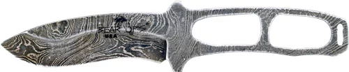 BEAR OPS COMBAT NECK KNIFE - 2.78" DAMASCUS W/KYDEX SHEATH