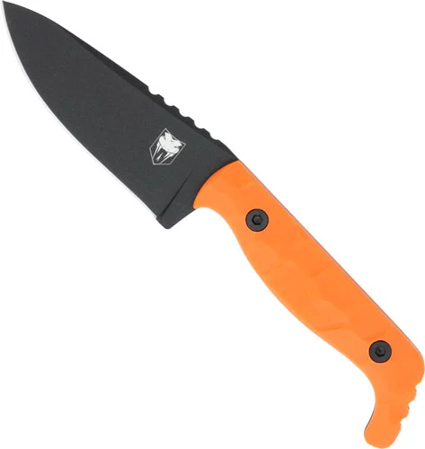 COBRATEC KINGPIN 4" FIXED BLD - ORANGE D2 STEEL W/KYDEX SHEATH