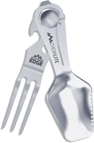 OUTDOOR EDGE CHOWLITE W/ FULL - SIZE SPOON/FORK & 3 TOOLS - Image 2