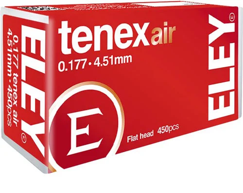 ELEY TENEX AIR PELLETS 177 - 4.51MM 8.2 GRAINS 450-PACK