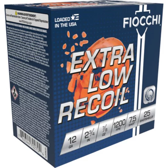 FIO 12GA 2.75 #7.5 1200FPS LOW RECOIL 25/10