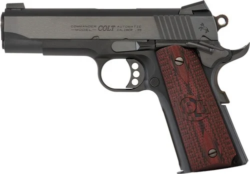 COLT LW COMMANDER 9MM LUGER - 9-SHOT BLUED G10 GRIPS