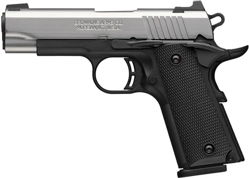 BROWNING 1911-380 STAINLESS - 380ACP 3.58"COMP 8RD BLK/SS - Image 2