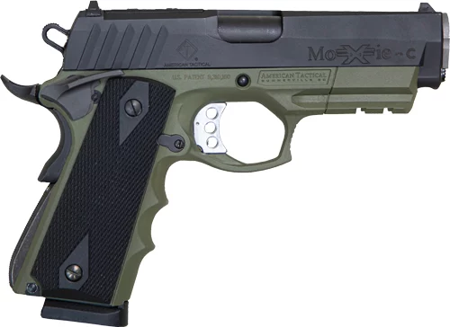 ATI HGA FXH-45 HYBRID 45ACP - 4.25" FS BLACK/GREEN MOXIE