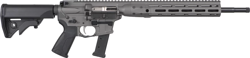 LWRC IC NINE CARBINE 9MM 16" - 27RD MAG TUNGSTEN GREY