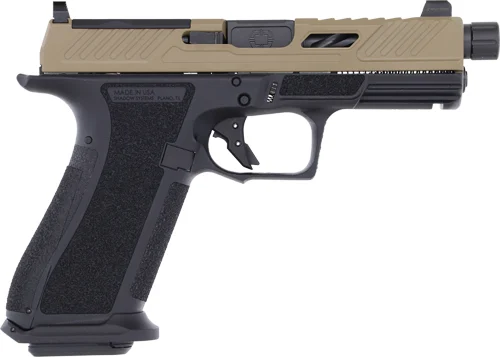 SHADOW SYSTEMS XR920 ELITE 9MM - OPTIC CUT THREADED COYOTE/BLK