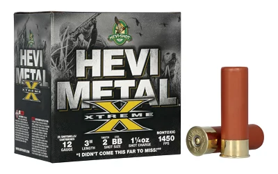 HEVI 12GA 3" #2 TUNGSTEN/BB STEEL
