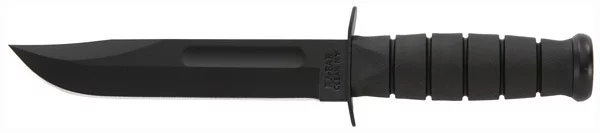 KA-BAR FIGHTING/UTILITY KNIFE - 7" W/PLASTIC SHEATH BLACK