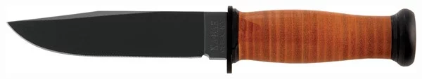 KA-BAR MARK I NAVY KNIFE - 5-1/8" W/LEATHER SHEATH USN