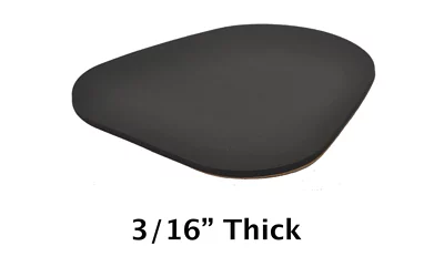 KICK-EEZ CHEEK PROTECTOR 3/16" BLK