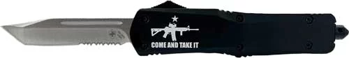 TEMPLAR KNIFE LARGE OTF COME - AND TAKE IT AR 3.5" SILVER BLD
