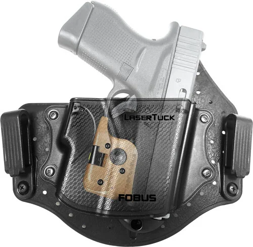 FOBUS HOLSTER UNIVERSAL IWB - SINGLE STACK S-COMPACT W/LASER