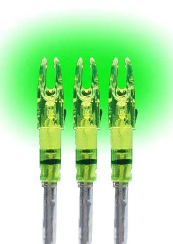 LUMENOK LIGHTED NOCK - SIGNATURE SERIES GREEN 3PK - Image 2