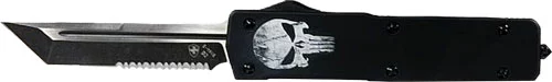 TEMPLAR KNIFE LARGE ZINC OTF - FALLEN 3.5" D2 BLK TANTO SRRTD