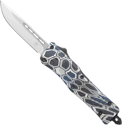 COBRATEC MEDIUM CTK1 OTF BLUE - COBRA SKIN CRKTE 3" DROP POINT