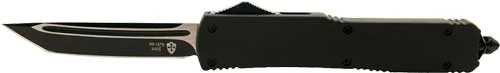 TEMPLAR KNIFE SLIM OTF BLACK - RUBBER 3.1" BLACK TANTO